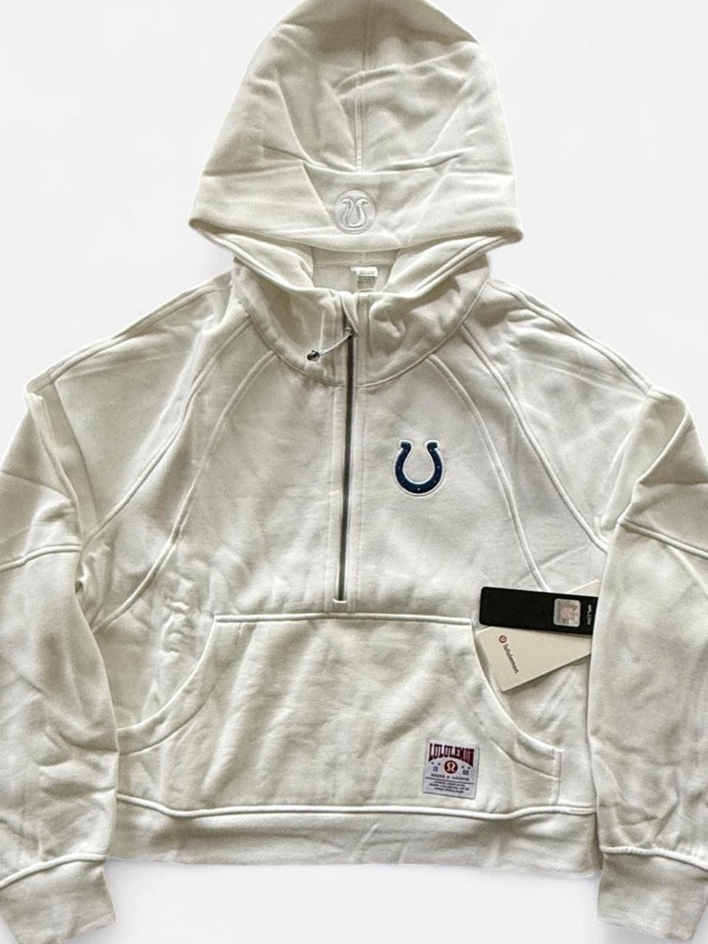 NWT Lululemon x NFL Indianapolis Colts Womens Oversized Half-Zip Hoodie XL/XXL
